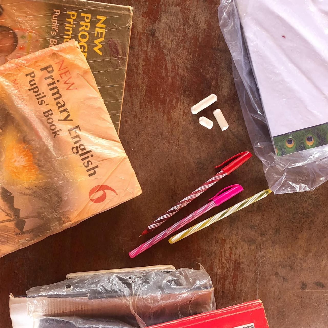 Textbooks and stationery for students